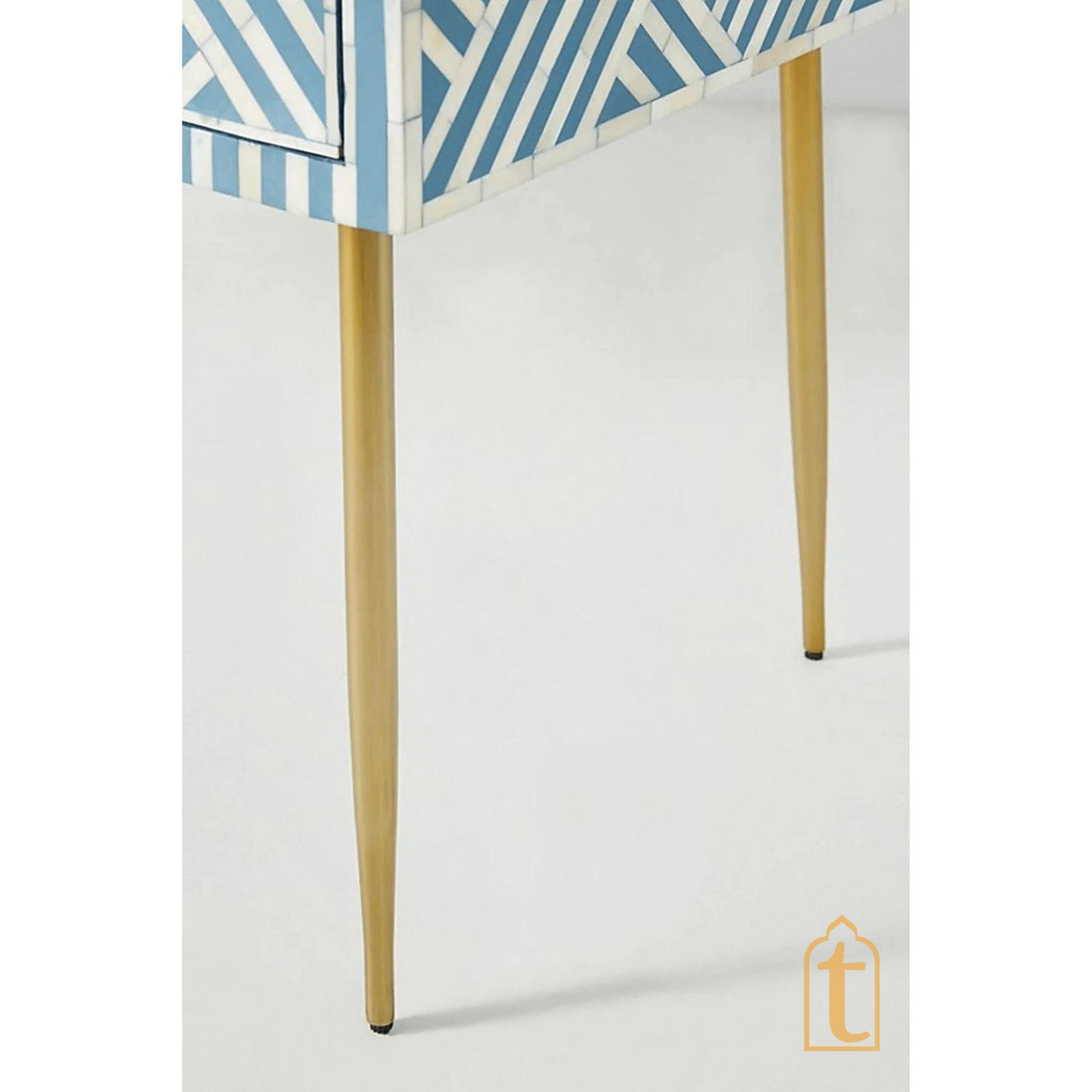 Bone Inlay Work Desk | Laptop Table | Console Table, Bone Inlay Optical ...