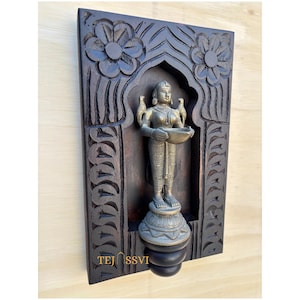 RAJASTHANI JHAROKHA Wooden WALL Art | Picture Frame Jharokha Wall Decor Accent | Ethnic Carved Unique Collectible Wall Hanging Indian Art