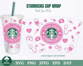 Download Coffee Scrubs And Rubber Gloves Starbucks Svg Etsy