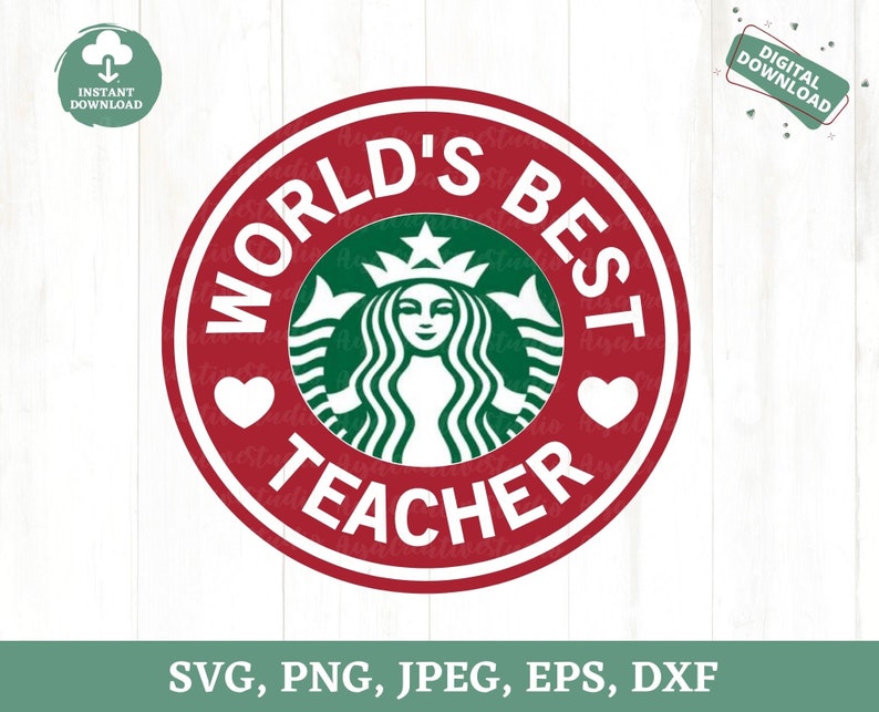 Download Best Teacher Starbucks Ring Svg Diy Teacher Gift World S Best Teacher Starbucks Svg Best Teacher In The World Digital Drawing Illustration Advancedrealty Com