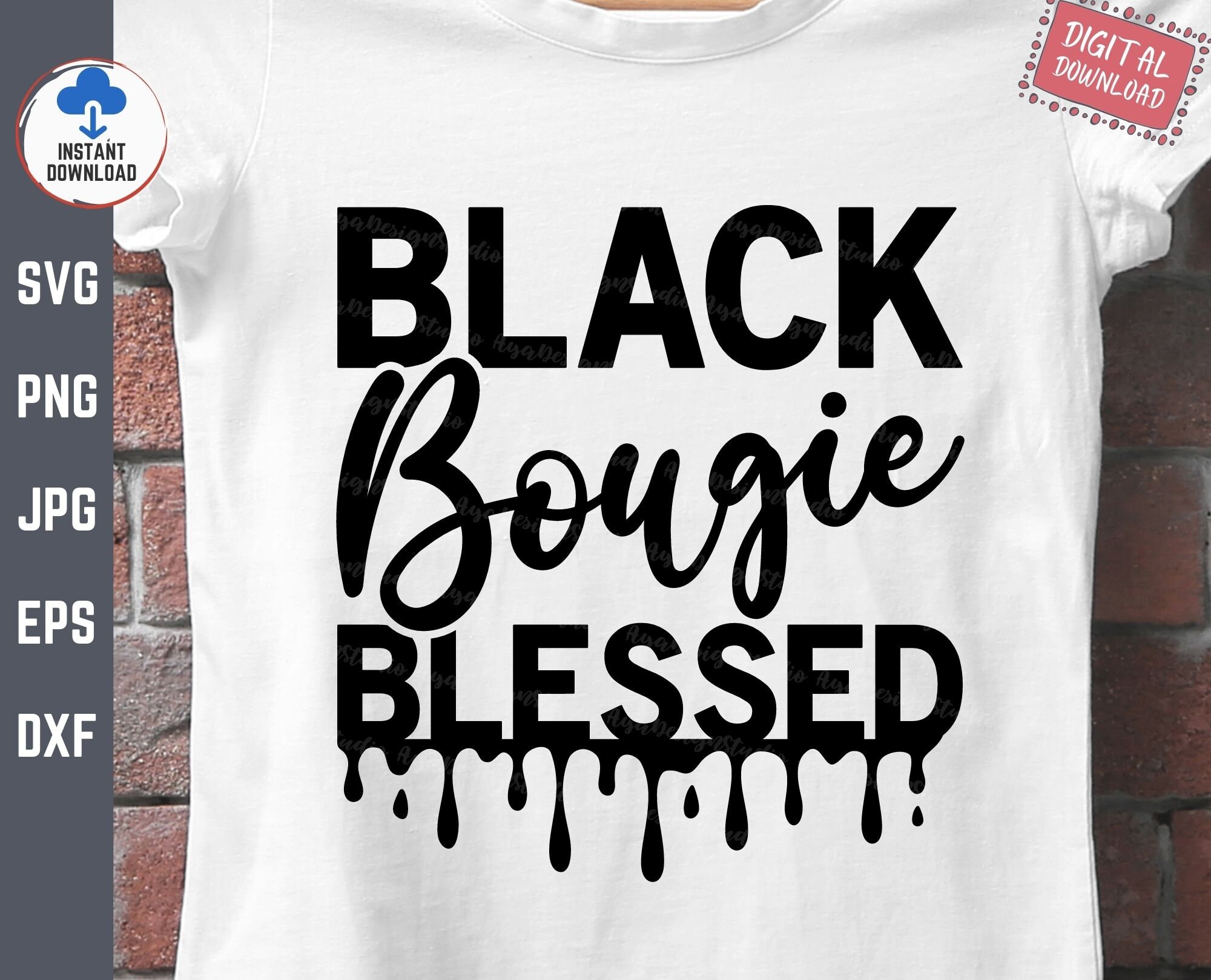 Black Bougie Blessed Svg, Black History Month Svg, Black Bougie Blessed ...