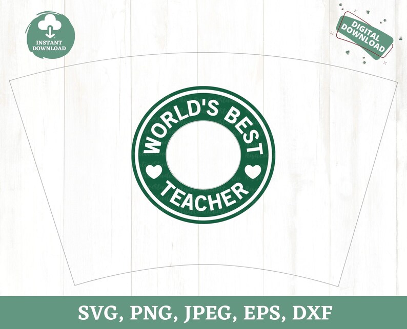 Download Diy Teacher Gift Best Teacher In The World World S Best Teacher Starbucks Svg Best Teacher Starbucks Ring Svg Art Collectibles Digital Aabenthus Cbs Dk