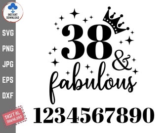 Fabulous Birthday Template, Age And Fabulous Svg, (All Ages ) And Fabulous Svg, All Ages Fabulous Birthday Svg, Birthday Template Svg