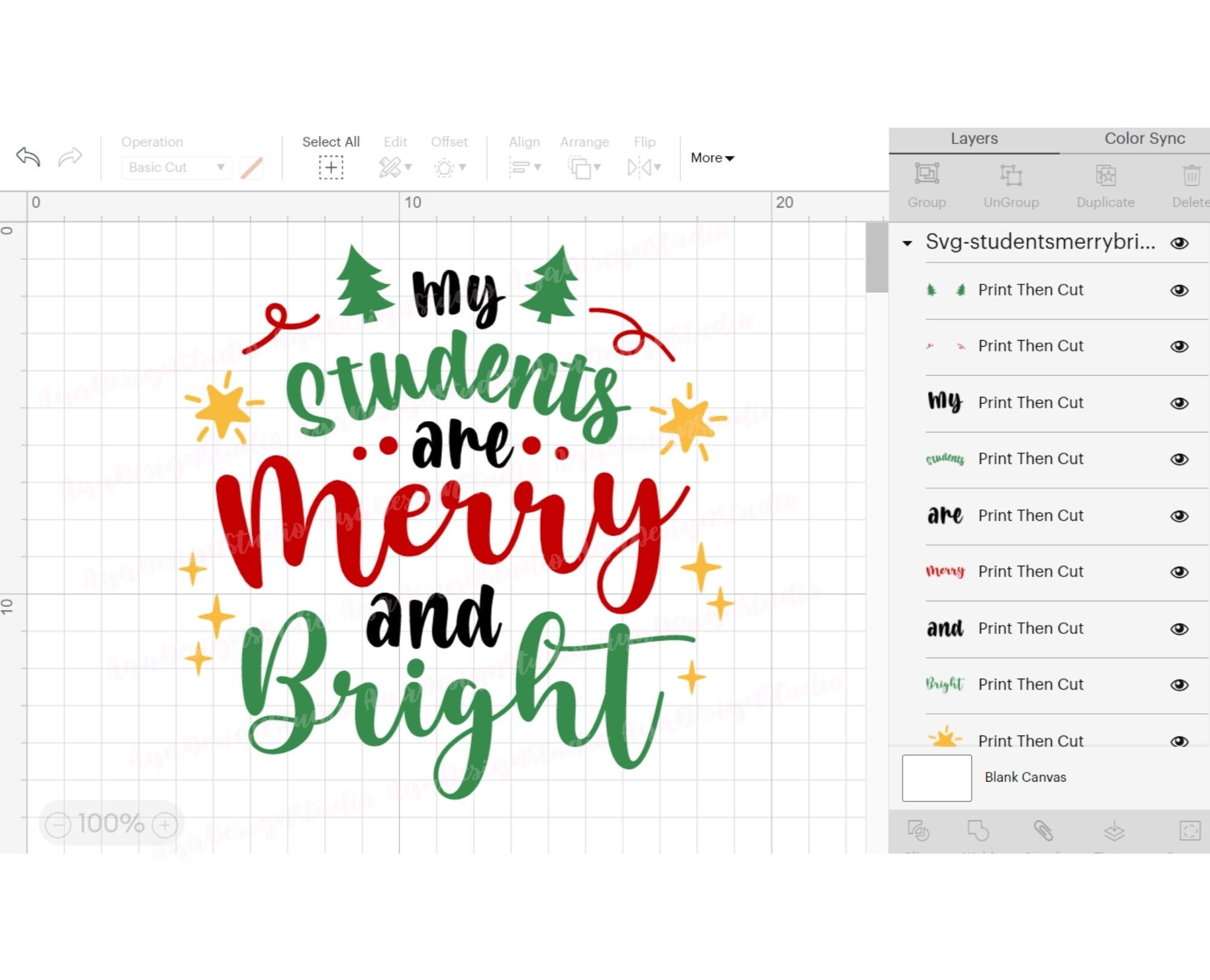 My Students Are Merry and Bright Svg, Teacher Christmas Shirt Svg ...