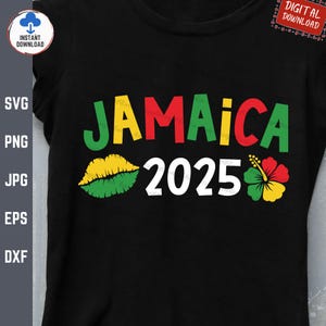 Jamaica 2025 Svg, Jamaica Summer Vacation Svg, Jamaica Girls Matching Shirt Svg, Jamaica Family Trip Svg, Jamaica Trip svg