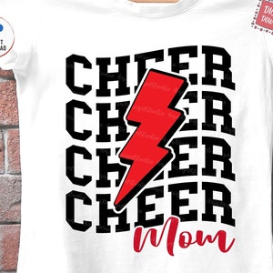 Cheer moeder gestapelde Svg, trotse Cheer moeder Svg, Cheerleading moeder Svg, Cheer moeder Svg, golvende Cheerleader moeder Svg