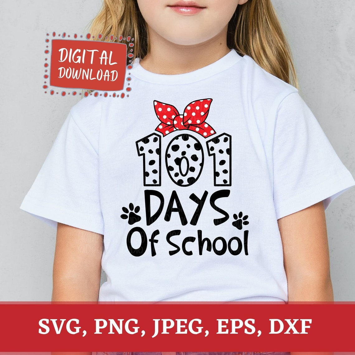 101 Days Of School SVG 101 Days of School Dalmatian | Etsy