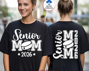 Hockey Senior Mom 2026 SVG PNG, Graduation Hockey Mama Senior Night Class of 2026