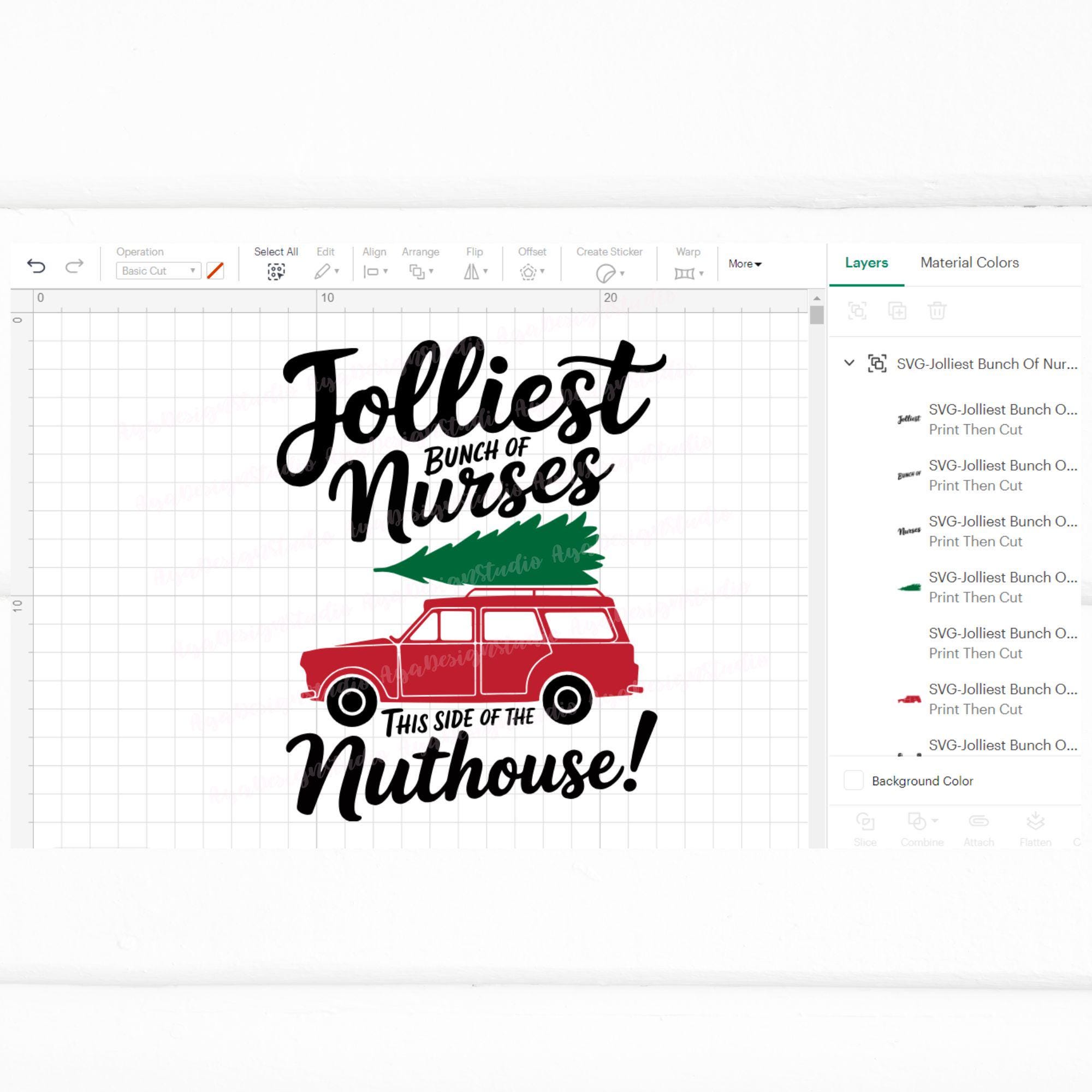 Jolliest Bunch of Nurses This Side of the Nuthouse SVG PNG, Funny Nurse ...