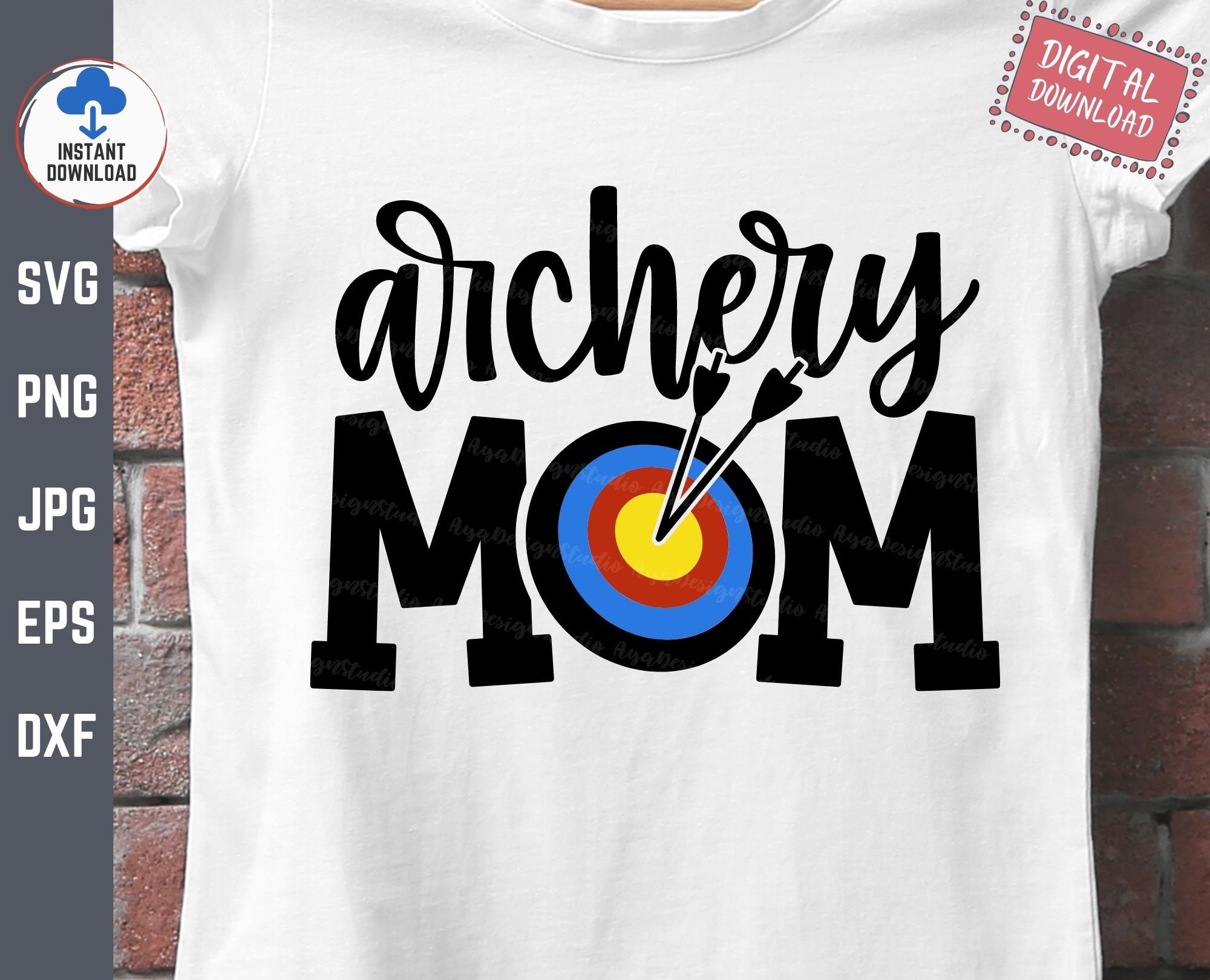 Archery Mom Svg Target Bow Arrow Svg Senior Archery Mom Svg Etsy