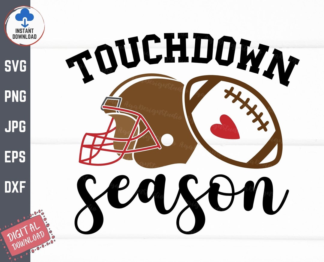 Touchdown Season Svg, Football Design Svg, Football Season Shirt Svg ...