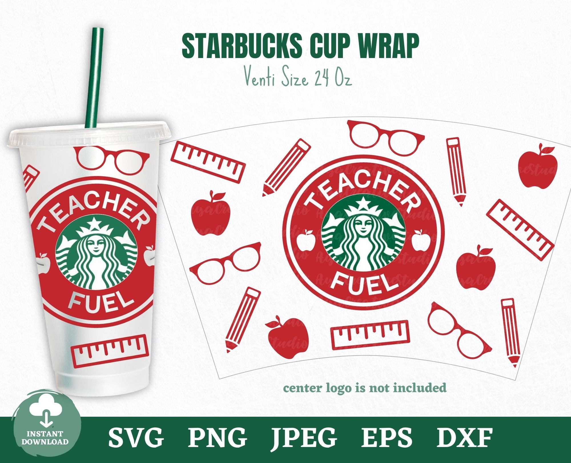 Download Teacher Fuel Starbucks Wrap SVG Teacher Starbucks DIY | Etsy