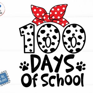 100 Dagen School Dalmatische Svg, Dalmatische Svg, 100 Dagen School Svg, Dalmatische Kleuterschool Svg, Kleuterschool Dalmatische Svg