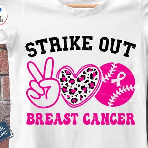 Strike out Breast Cancer Graphic by Blessing's Of Almighty