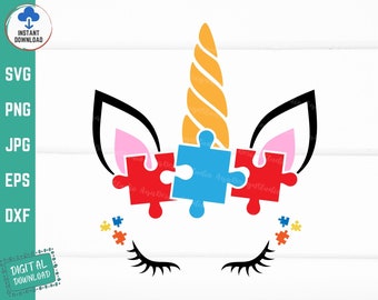 Autism Unicorn Svg, Unicorn Svg, Autism Svg, Puzzle Unicorn Svg, Autism Puzzle Svg, Unicorn Autism Svg, Unicorn Lover Svg, Instant Download