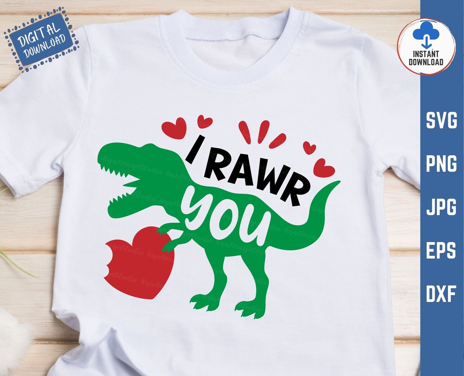 I Rawr You Svg, Valentine Dinosaur Svg, Boys Valentines Day Svg ...