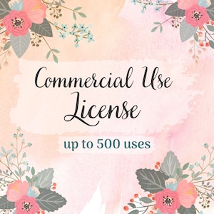 Commercial Use License [500 USES per design SVG]