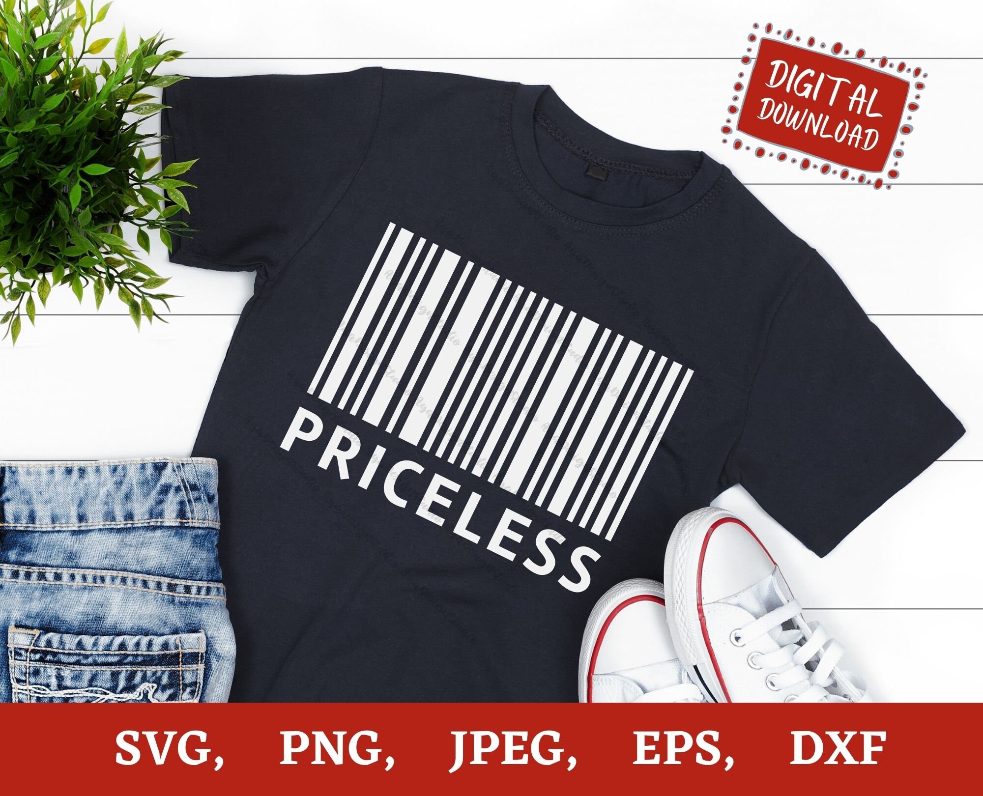 Priceless Barcode Svg Priceless Barcode Barcode Decal Svg - Etsy