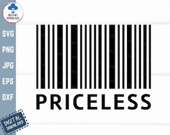 Code à barres inestimable svg, code-barres inestimable, décalcomanie de code-barres svg, svg inspirant, code-barres cool svg, code-barres svg