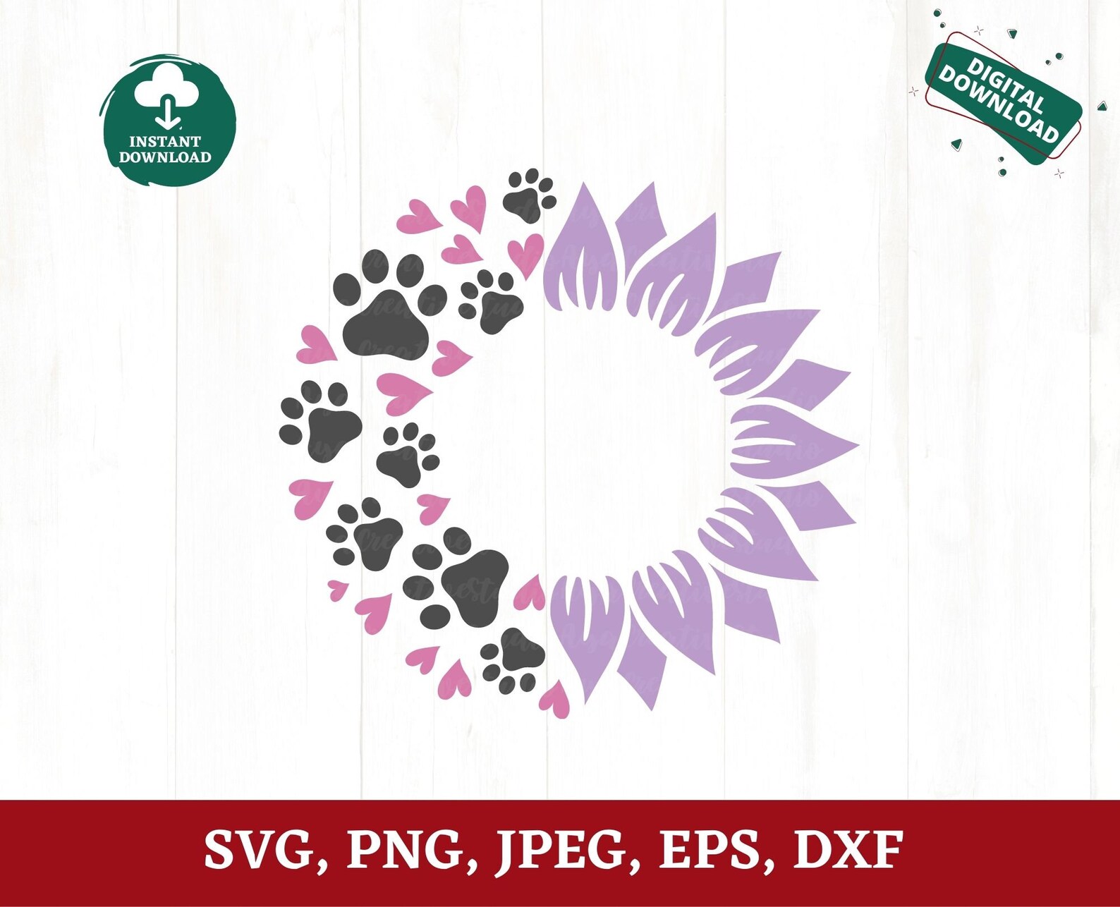 Free Free 214 Sunflower Paw Svg SVG PNG EPS DXF File