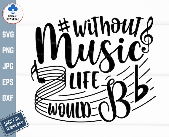 Life Without Music Would B Flat - Funny Music Be Shirts Bb Life Without Music Would B Flat - Funny Music Be Shirts Bb