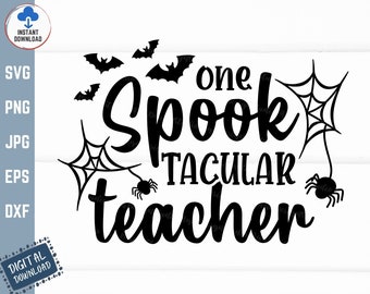 SVG "Professor(a) Assustadoramente Divertido(a)" para o Halloween, ... para Camiseta de Professor(a) de Halloween, Ideias de Presente de Halloween para Professores