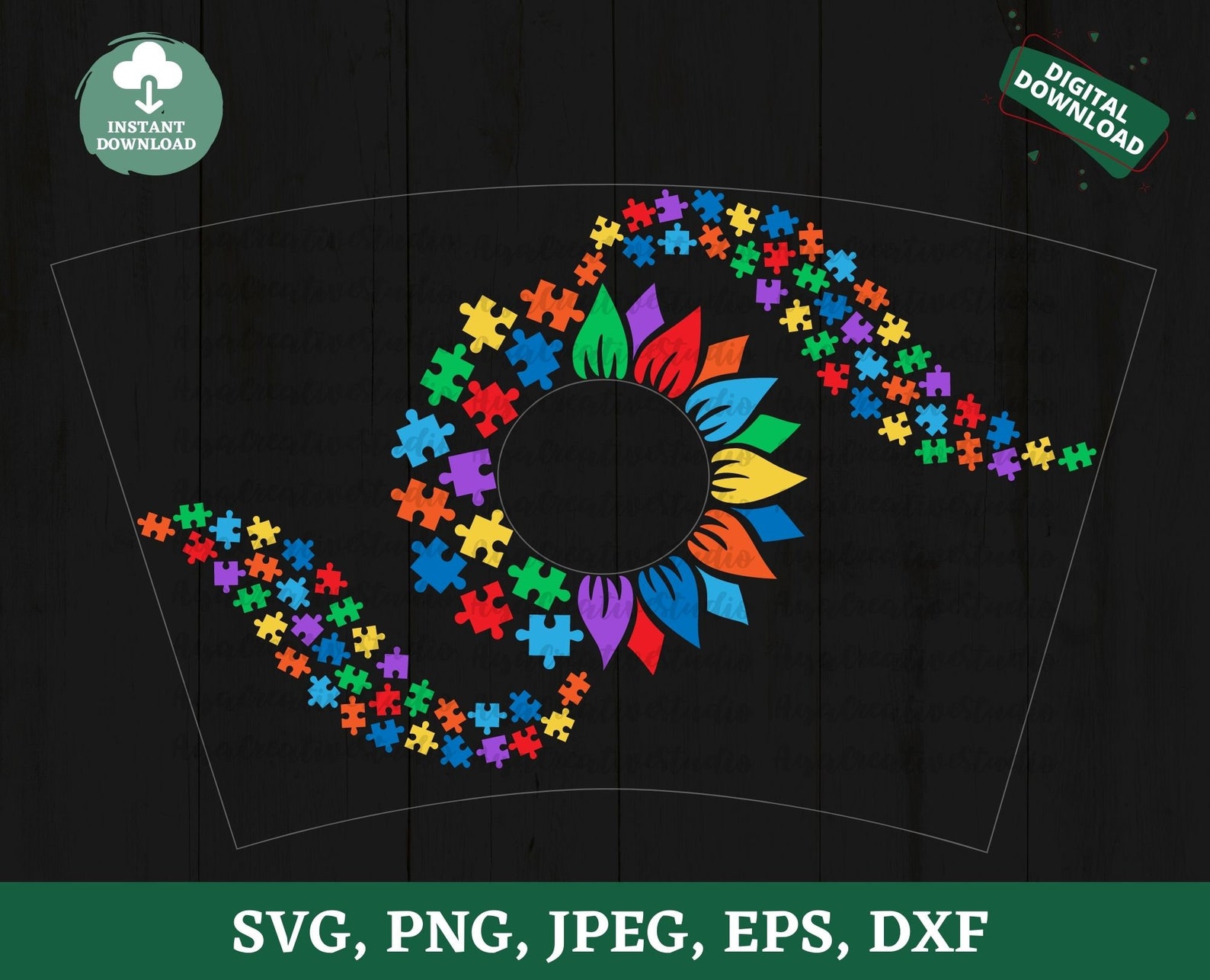 Free Free 307 Sunflower Autism Svg SVG PNG EPS DXF File