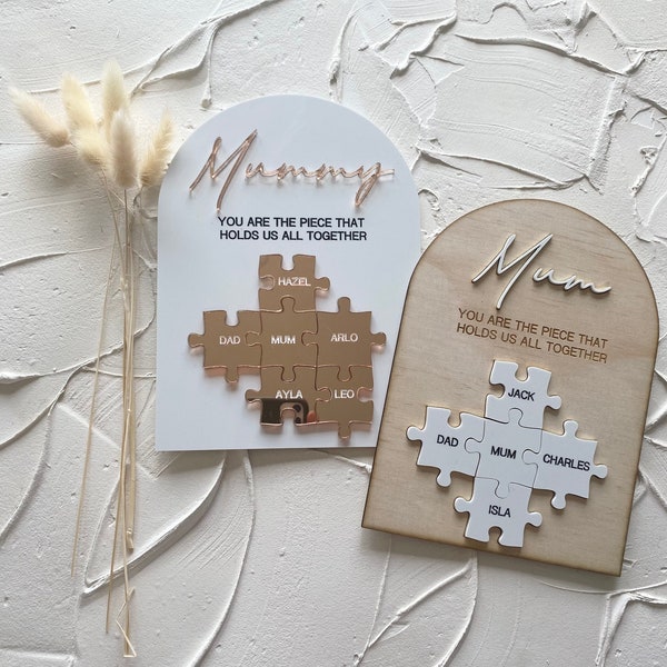 Mum Puzzle Plaque | Mother Puzzle Plaque | Mothers Day Puzzle Plaque