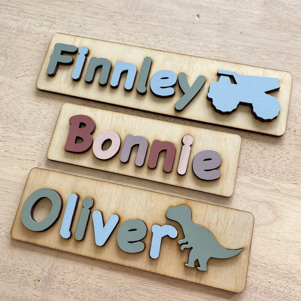 Wooden Name Puzzle | Name Puzzle | Custom Name Puzzle | Personalised Name Puzzle