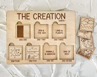 The Creation Wooden Puzzle | Bible Wooden Puzzle | Religious Puzzle