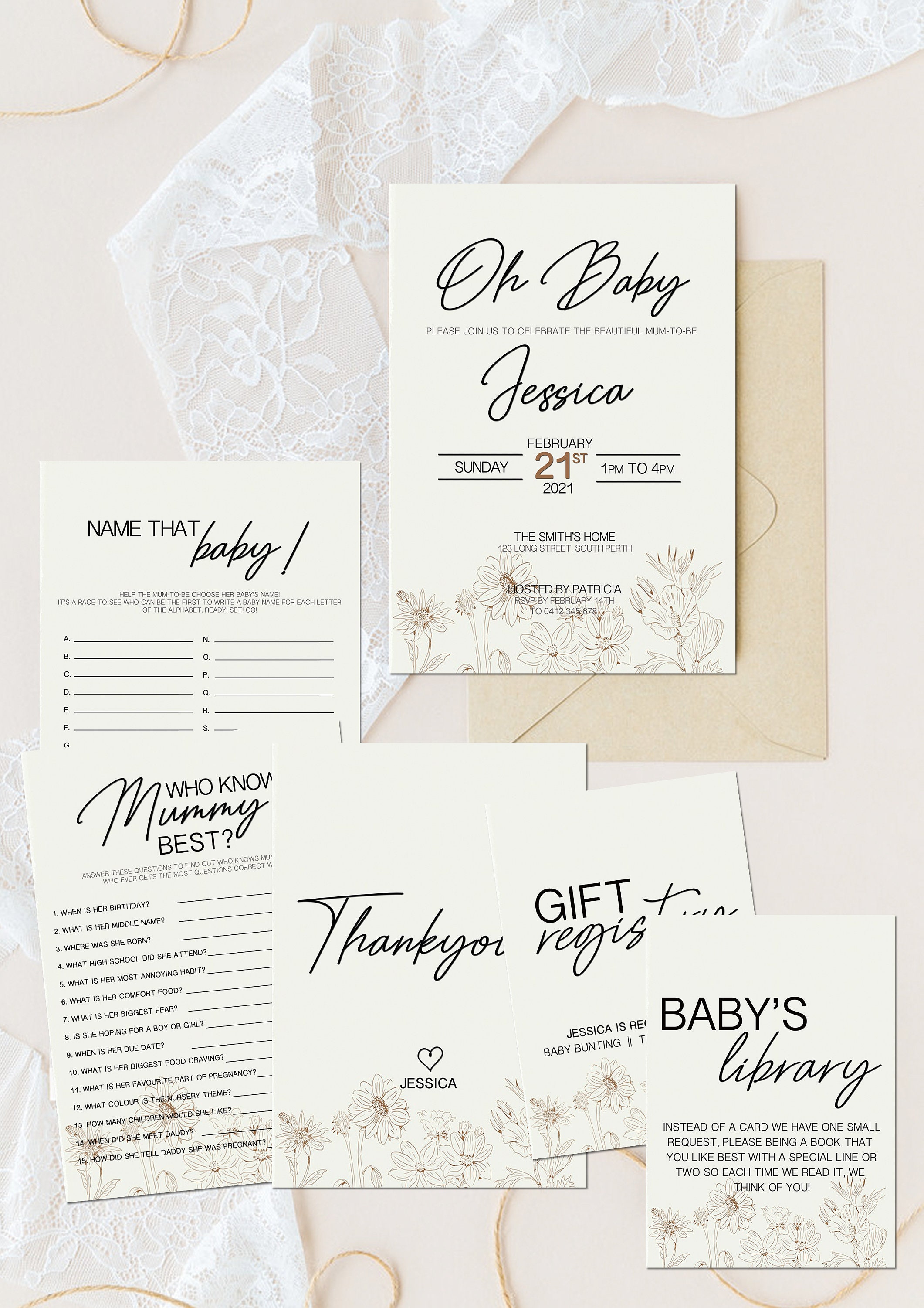 Baby Shower Bundles Etsy