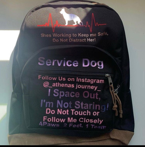 Service Dog/ Working Dog Custom Backpacks | Etsy