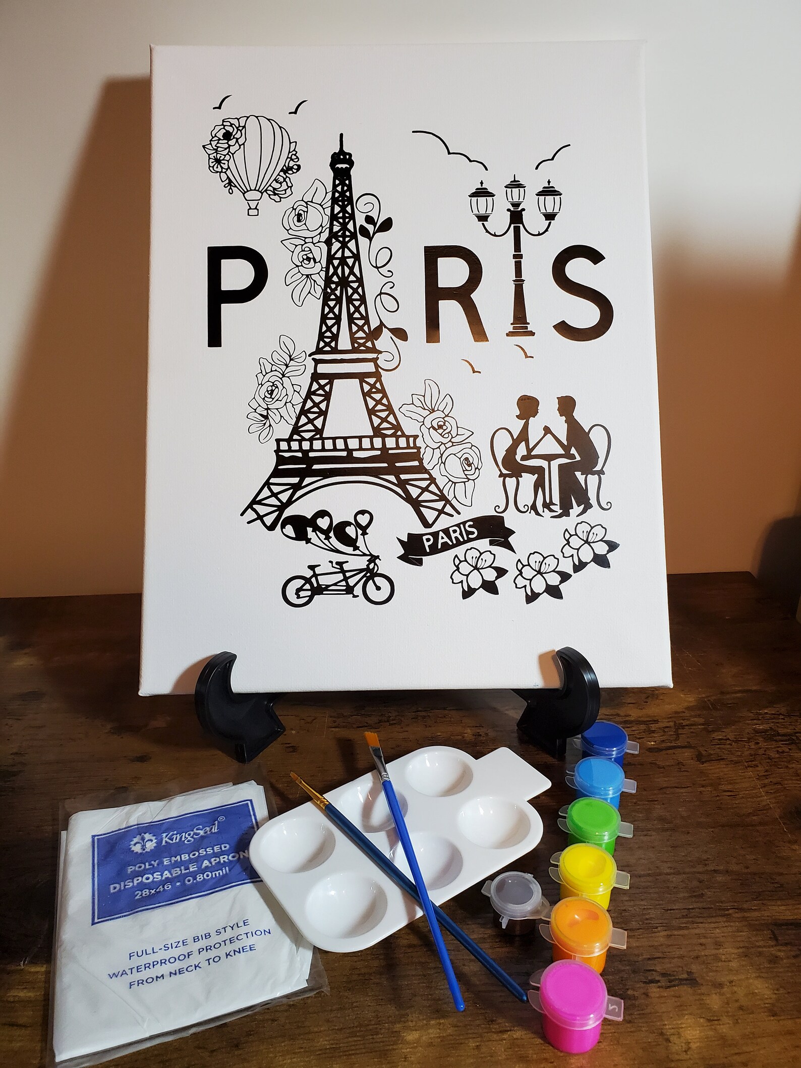 Predrawn Canvas Paint and Sip Adult Painting Canvas Etsy