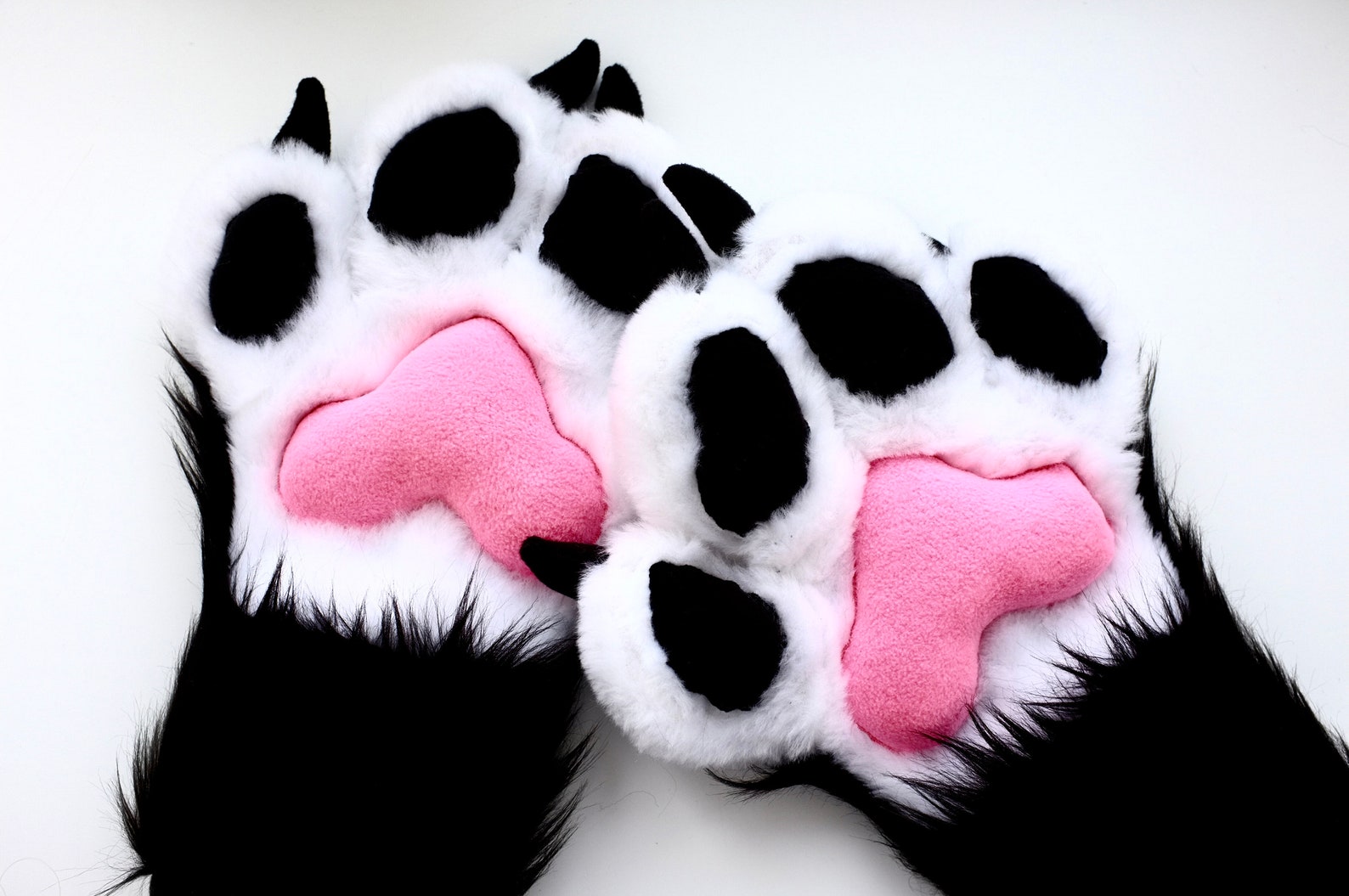 Fursuit Paws With Claws Puffy Pink Paws Furry Paws Puffy Etsy