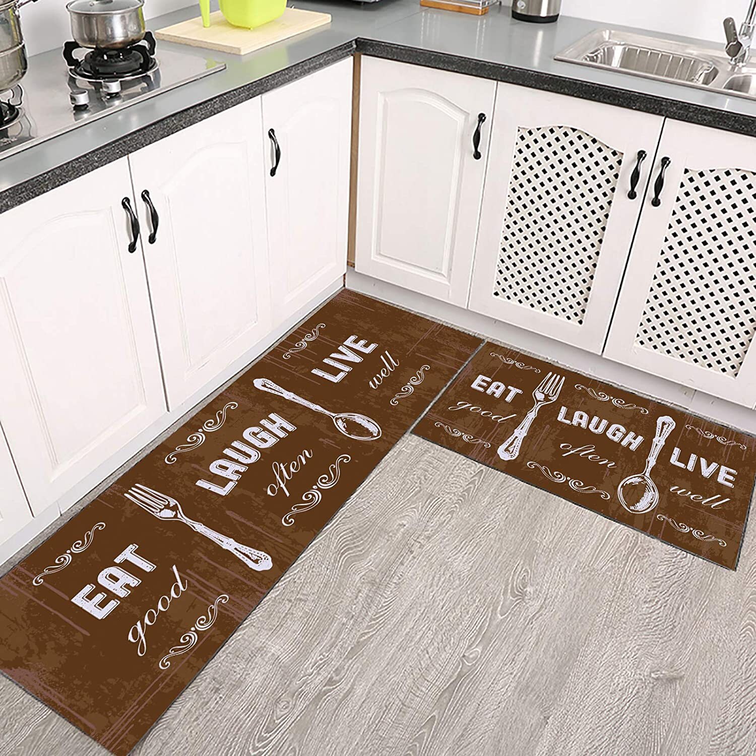 2-teiliger Küchenteppich / Küchenmatte / Set rutschfester | Etsy