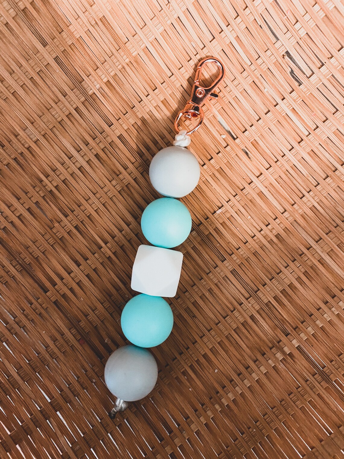 Silicone beaded Keychains Etsy