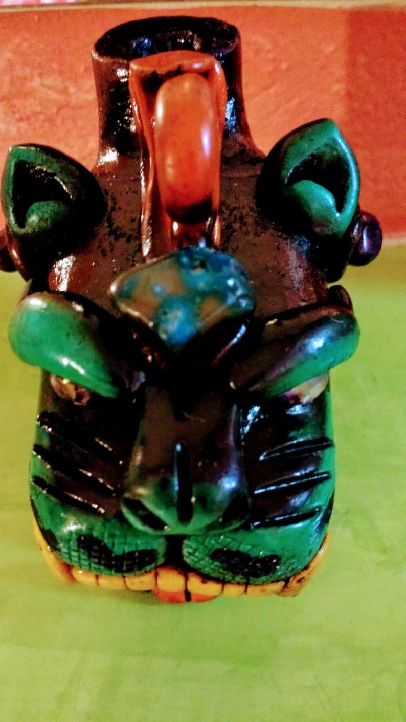 Mexican Aztec clay Jaguar Whistle 3 different real Etsy