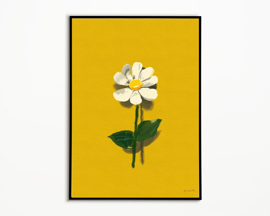 Flower Wall Art Printable Wall Art Wall Decor Flower Etsy