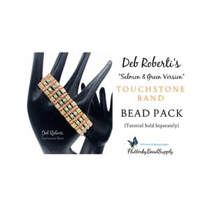 CLOSEOUT ~ Deb Roberti's Touchstone Band Bead Pack, DIY Jewelry Supply
