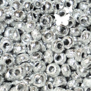 Size 6/0 ETCHED Crystal Full Labrador Czech Glass Seed Beads (10gr), DIY Jewelry, Bead Supply
