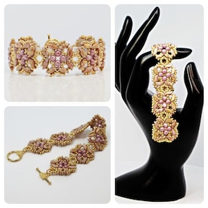 CHANTILLY LACE Bead Pack, "Celeste" Beaded Bracelet & Earrings Tutorial by Adina of AdivaJewels Sold Separately