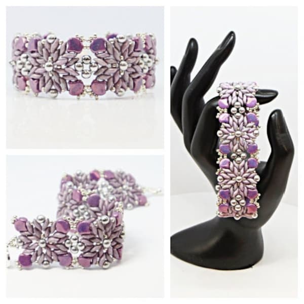 LOVELY LAVENDER Bead Pack, Leslie Rogalski's "Cresting Waves" Free Bracelet Tutorial Available w/Purchase, DIY Jewelry Supply