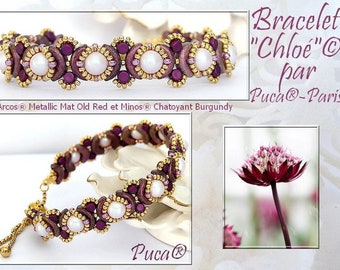 Free Pattern w/PURCHASE, CHLOE Bracelet Pattern w/ Les Perles par Puca® Bead Purchase ... Please Read Item Details, DIY Jewelry, Bead Supply