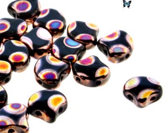10 grams, approx 37 beads Bridge Bead Three Hole Bead 3x12mm Sliperit