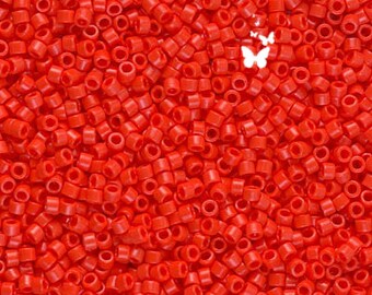 Delica Bead DB0727 Miyuki Delica Beads Opaque Vermillion Red 7.6 grams diy beads