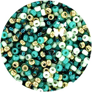 Size 11/0 INDIAN BLUE Mix-108 Miyuki Seed Beads (10gr)