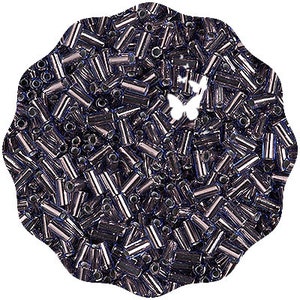 6mm Copper Lined Crystal Hex Cut Miyuki Bugle, 10-gram Bag 6mm Copper Lined Crystal Hex Cut Miyuki Bugle, 10-gram Bag
