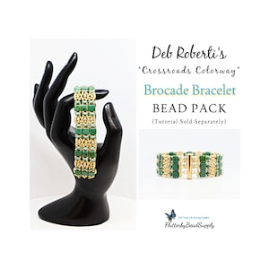 DIY Jewelry BEAD PACK, Deb Roberti's Brocade Bracelet Tutorial Sold Separately