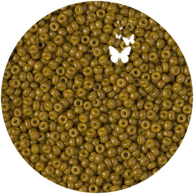 11-4491, Miyuki 22g Duracoat Op Green Olive 11-4491, Miyuki 22g Duracoat Op Green Olive