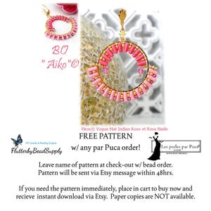 AIKO Ohrringe Digitales PDF-Muster von Les Perles par Puca® (Kostenloses Muster verfügbar oder sofort kaufen)